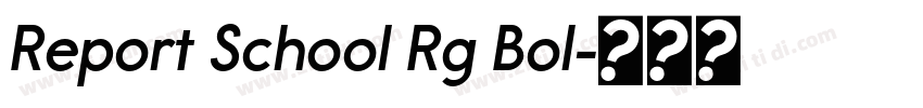 Report School Rg Bol字体转换